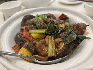 SPICY CHICKEN HOT POT  at Sino Vegetarian Restaurant 大中華素食 in Kowloon