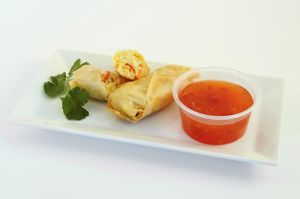 spring rolls at Yakuza Sushi in Bratislava