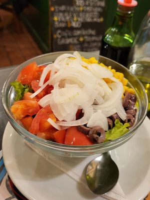 Salad at Corazon Contento in San Martin De Los Andes