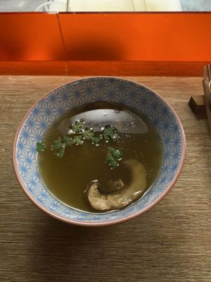 Miso soup  at Marclee in Paris