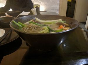 Yasai Soba - RM20 (with the option of Udon)
Big portion, generous with the vegetables and mushroom. The broth is light, clean and very tasty, well seasoned. at Koyaku in Kuala Lumpur