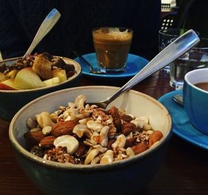 Nutty porridge with maple syrup  at Bristol Porridge Project in Bristol