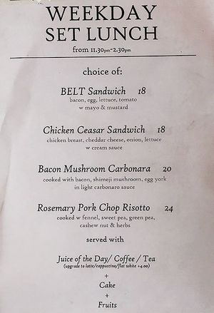 Menu (8/13) at BreadFruits in Kuala Lumpur