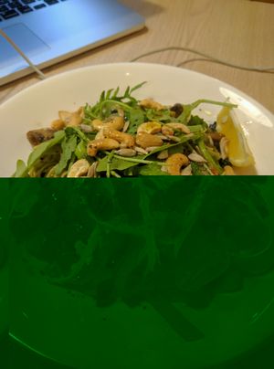 R3: Vegan Spinach Tagliatelle - RM21
= with Kailan, Mushrooms, Tomatoes, Rocket, Nuts and Olives. Fresh, healthy, tasty and generous with the toppings. Unlike anything before. at BreadFruits in Kuala Lumpur