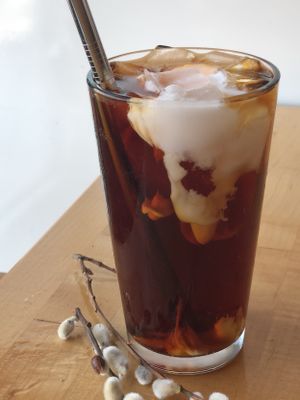 Cold Brew Iced Coffee with Coconut Milk at 918 Coffee in Tulsa