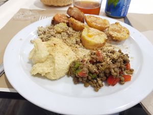Haul from the salad buffet at Summum in Lleida