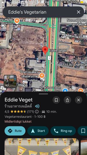   at Eddie's Vegetarian in Khon Kaen