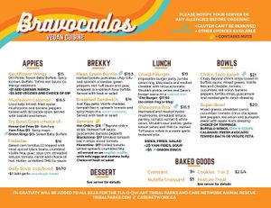 Spring 2023 Menu  at Bravocados in Tofino