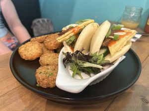 Breakfast Bao  at Bravocados in Tofino