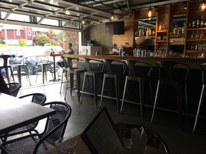 Inside the restaurant  at Bravocados in Tofino