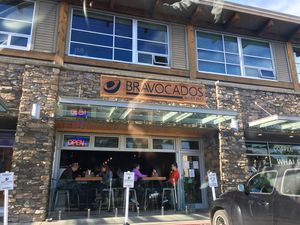The store front  at Bravocados in Tofino
