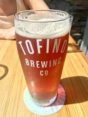 Local beer  at Bravocados in Tofino