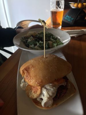 Fish sandwich  at Bravocados in Tofino