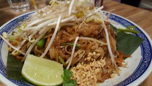 Vegan Pad Thai at Pawpaw Cafe in Woolloongabba