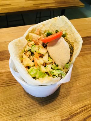 Wraps at Kuzen Falafel in Kyiv