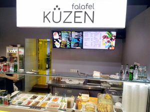 Inside  at Kuzen Falafel in Kyiv