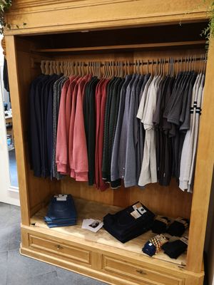 Mens clothes at L'Envol du Colibri in Namur