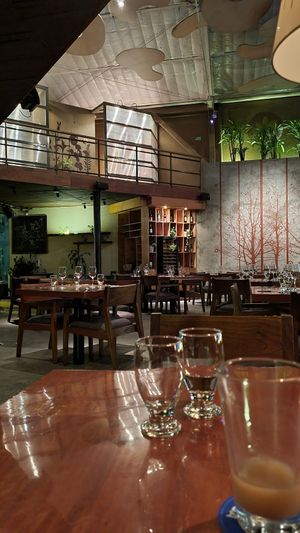 Einde van de avond,  heerlijk gegeten. Verborgen pareltje. at Herbario in Medellin