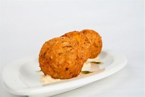 Risotto aranccines with blue cheese spread at Herbario in Medellin