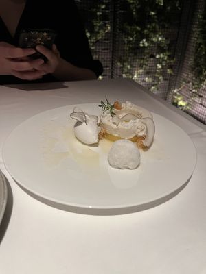Coconut dessert  at SHIKI in Vienna