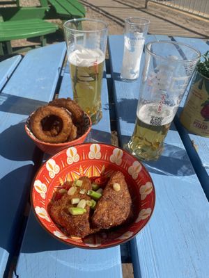 Salt and chilli hash browns !  at Keele Postgraduate Association in Keele