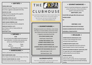 Menu 2 at Keele Postgraduate Association in Keele