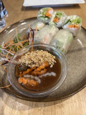 Fresh Vegetable Spring Rolls   at Zaffron in Christchurch