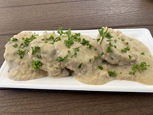 Biscuits and gravy at Copeka Coffee in Grand Junction