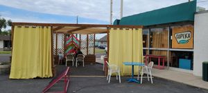 Outdoor seating at Copeka Coffee in Grand Junction