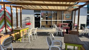 Patio seating  at Copeka Coffee in Grand Junction