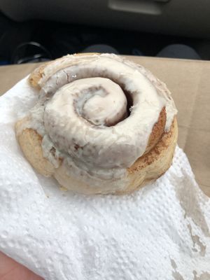 Vegan Cinnamon Roll a MUST EAT at Copeka Coffee in Grand Junction