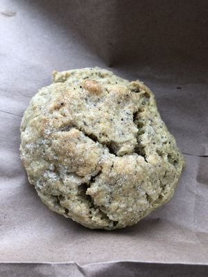 Vegan poppyseed scone  at Copeka Coffee in Grand Junction