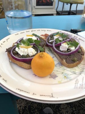Black bean hummus toast  at Copeka Coffee in Grand Junction