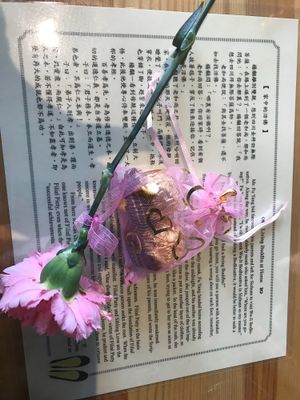 Mother’s Day they gave out mothers flower and chocolates. How thoughtful. at Sweet Veggie in Diamond Bar