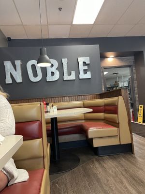 Cute diner vibes at Noble Restaurant in Wyoming