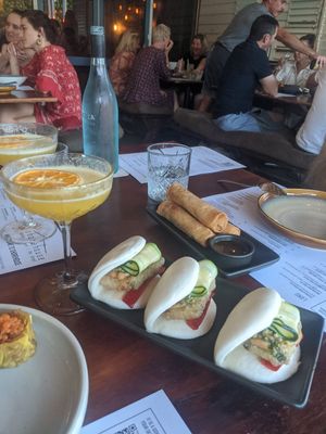 Spring rolls and bao buns at Shorehouse  in Townsville
