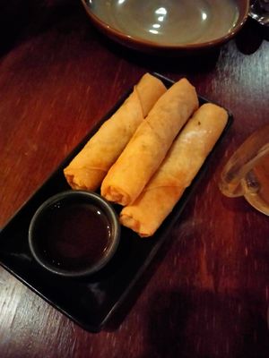 Truffle mushroom spring rolls at Shorehouse  in Townsville