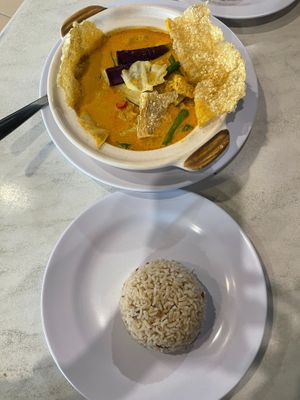 ✅48 咖喱杂菜 Curry Mix Vegetable RM25
✅111 糙米饭（小）Brown Rice RM2
 at V Kitchen Restaurant in Petaling Jaya