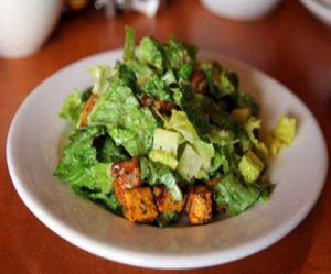 Caesar salad with vegan croutons at Hugo's Restaurant - Studio City in Studio City