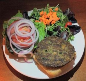 New American Veggie Burger at Hugo's Restaurant - Studio City in Studio City