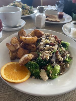 Vegan proteins scramble  at Hugo's Restaurant - Studio City in Studio City