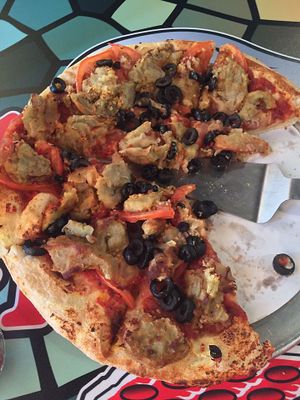 Vegan Pizza at Manatees Pizza in Punta Gorda