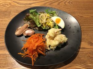 The appetizer of our course dinner. I forgot to take pictures of the rest of the meal. at Oteate in Nagoya