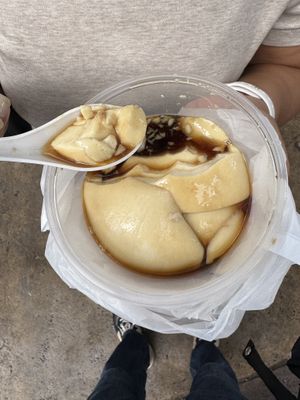 Tau Fa Fah - Tofu pudding with sweet syrupp #Veganuary at Kim Soya Bean in Kuala Lumpur