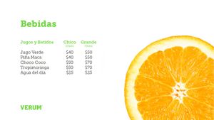 Nuestros jugos y batidos at Verum in Mexico City