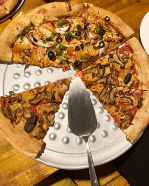 Half mushroom, half meat hater (or something like that)  at Pizzakaya in Tokyo