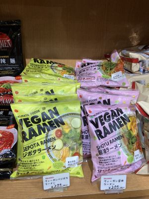 Vegan instant ramen  at Shin-Yokohama Ramen Museum in Yokohama