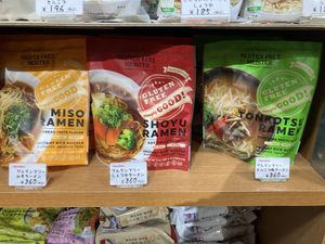 Vegan instant ramen  at Shin-Yokohama Ramen Museum in Yokohama