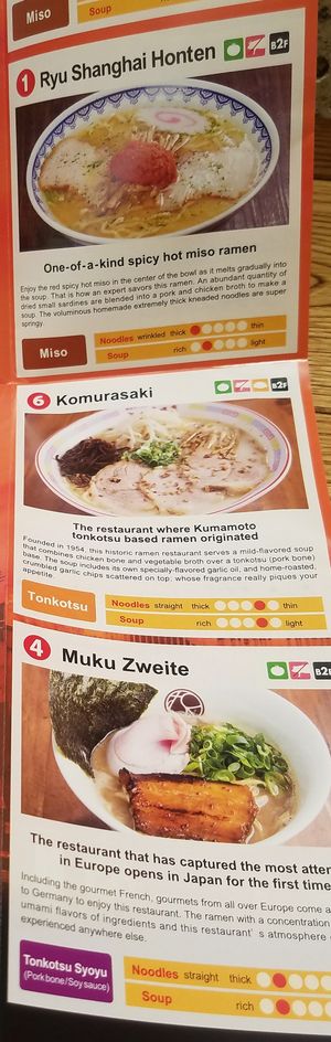 English pamphlet at Shin-Yokohama Ramen Museum in Yokohama