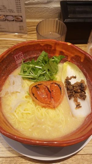 Ryu's Noodle Bar, with rice noodles instead of the regular noodles (that have egg)  at Shin-Yokohama Ramen Museum in Yokohama